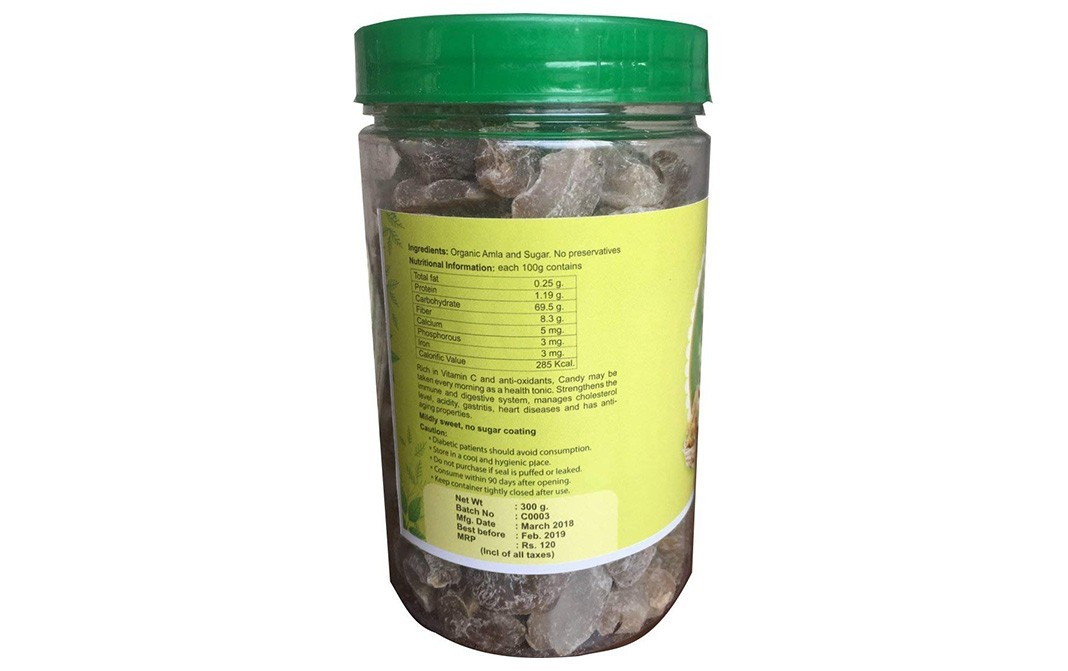 Leeladhar Organics Organic Amla Candy    Jar  300 grams
